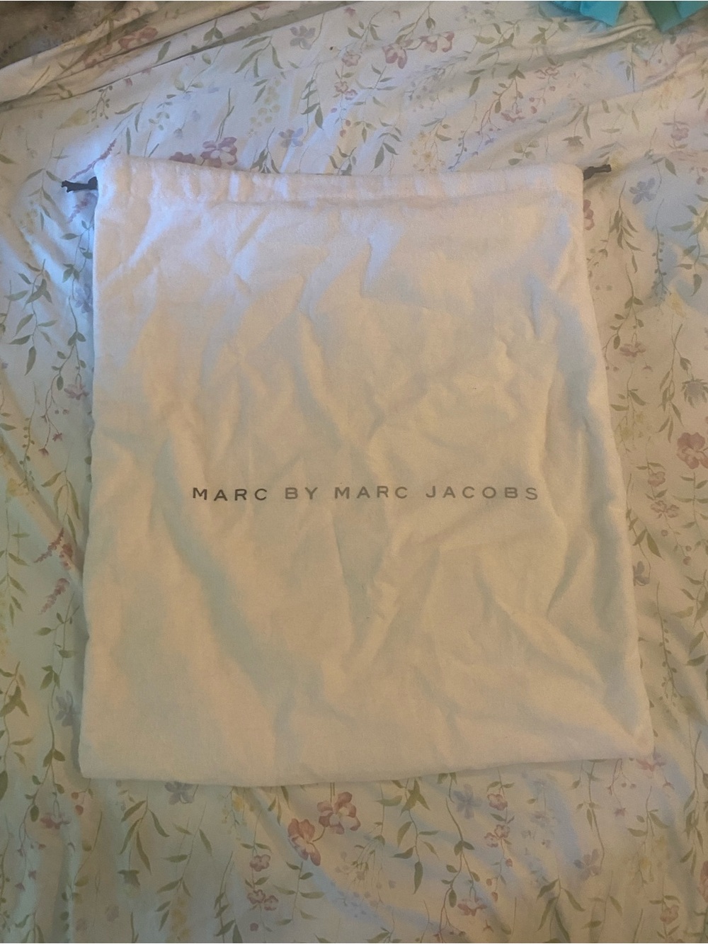 Marc by Marc Jacobs white Drawstring Dust Bag with Logo